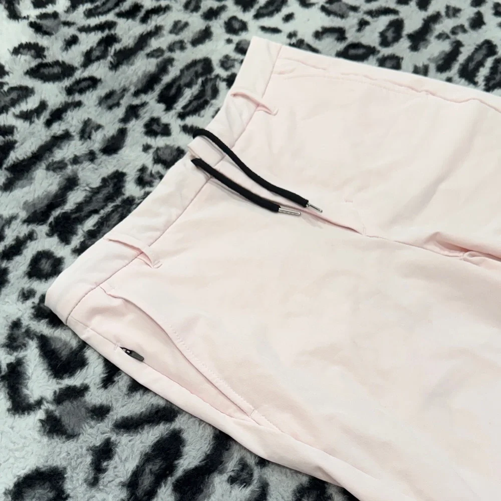 all in motion Light Pink Athletic Shorts with Black Drawstring - Picture 3 of 5